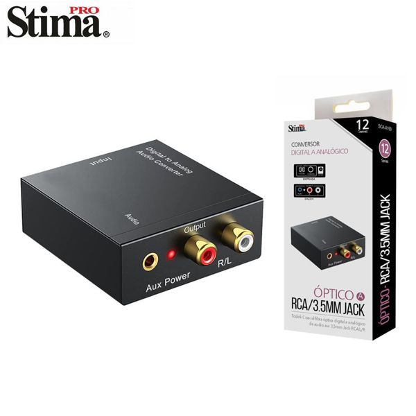 Stima Sca-A150 Serie12 Conversor Digital Analogico Rca/3.5Mm