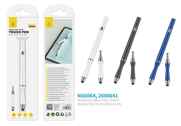 One Plus 2600641 Ng6064 Puntero Aluminio Con Doble Punta Intercambiable Para Movil Y Tablet
