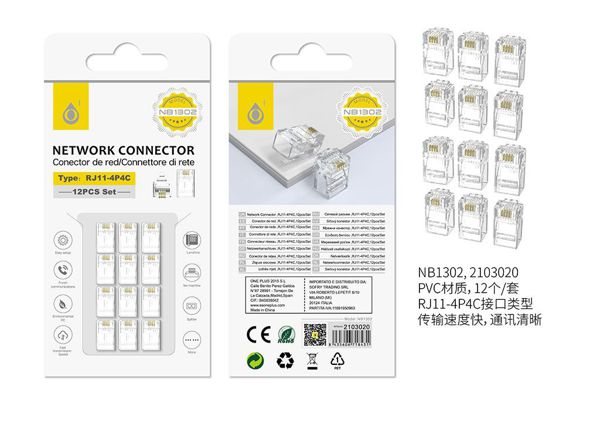 One Plus 2103020 Nb1302 Conectores Rj11 Telefono