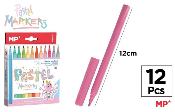 Mp Pp851P Rotuladores Pastel 12 Uds