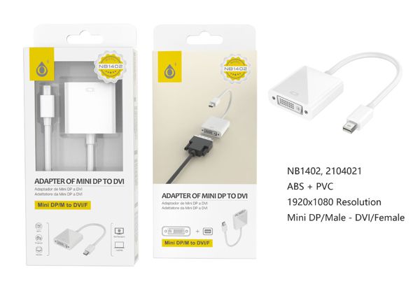 One Plus 2104021 Nb1402 Adaptador Mini Dp A Dvi