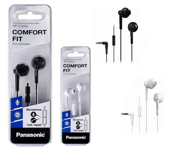 Panasonic Rp-Tcm55E Auriculares De Botón Con Micrófono Y Control Remoto