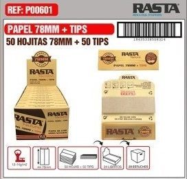 Rasta P00601 Papel Natural 78Mmslim+Tips