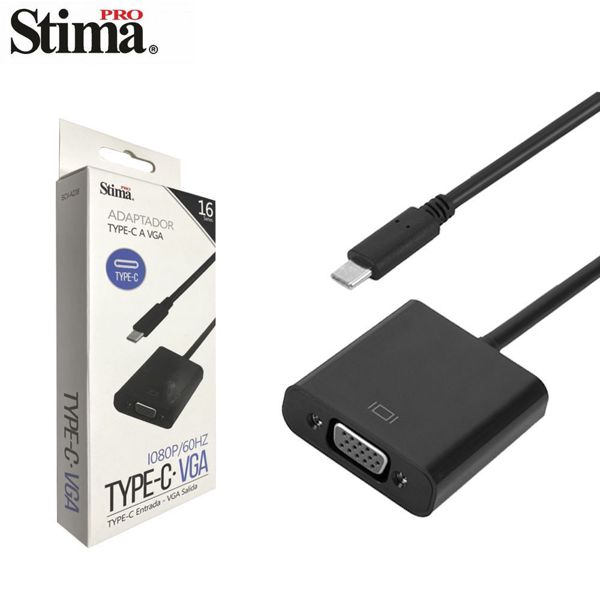 Stima Scv-A238 Serie 16 Adaptador Type-C A Vga 1080P