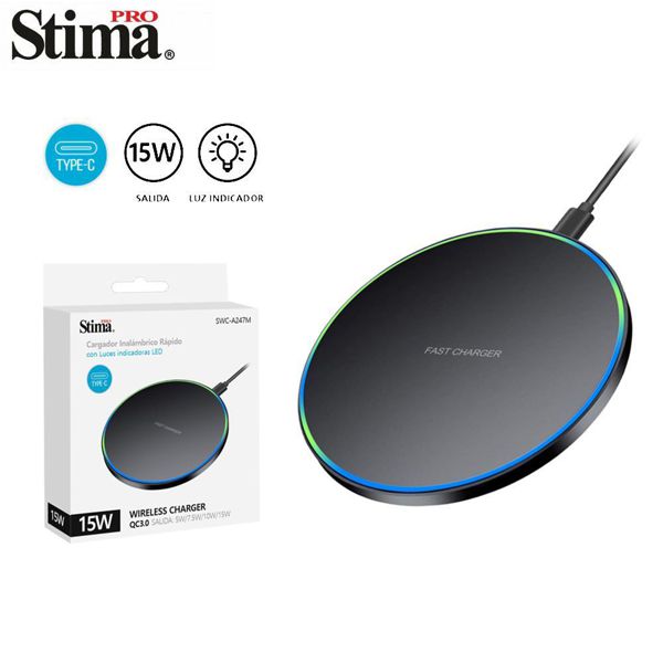 Stima Swc-A247 Cargador Inalambrico Rapido 15W Qc3.0