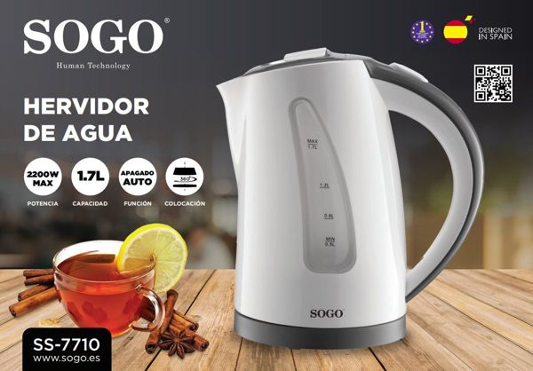 Sogo Ss-7710 Hervidor De Agua 1.7L 2200W