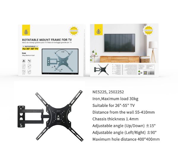 One Plus 2502252 Ne5225 Soporte TV Inclinable Giratrio 26-55