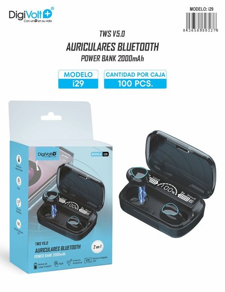 Digivolt I29 Auricular Tes Pantalla LED