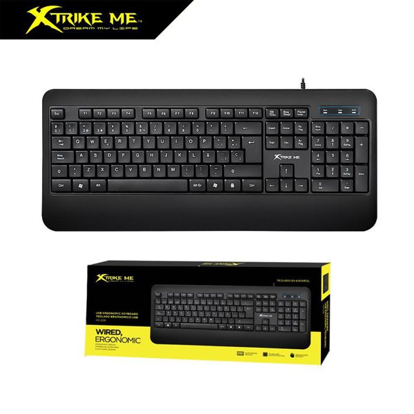 Xtrike Me Kb-228 Teclado Ergonomico USB