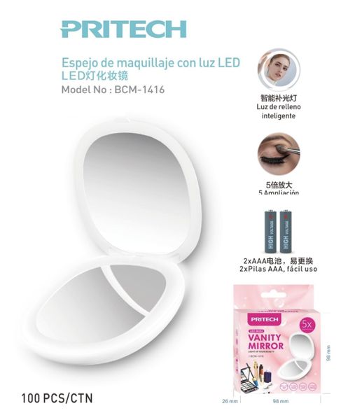 Pritech Bcm-1416 Espejo De Luz LED
