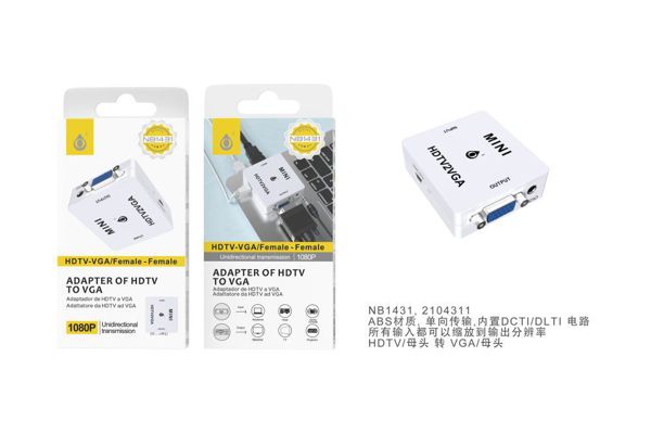 One Plus 2104311 Nb1431 Adaptador De Hdtv A Vga H-H