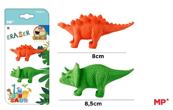 Mp Pg185-2 Borrador De Color Dinosaurio 2Uds