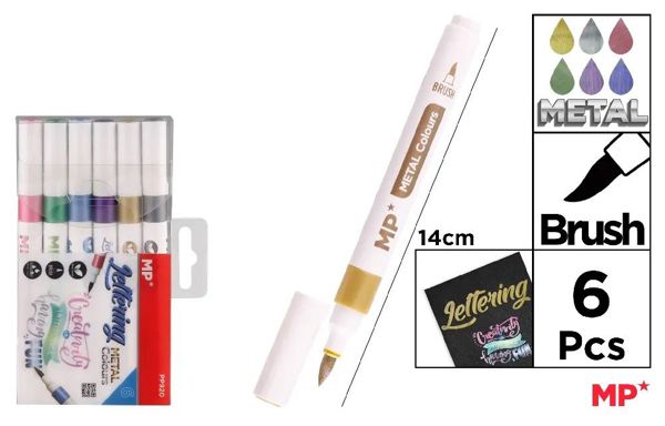 Mp Pp920 Rptuladores Metalizados Punta Pincel