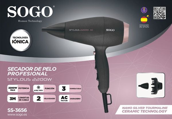 Sogo Ss-3656 Secador Prof Motorac Difuc