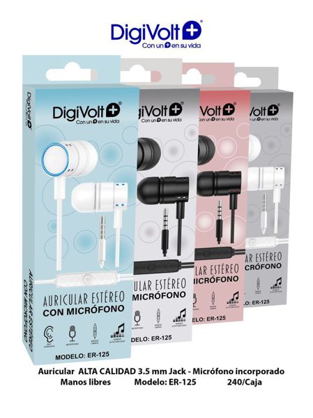 Digivolt Er-125 Auricular De Silicona Con Microfono