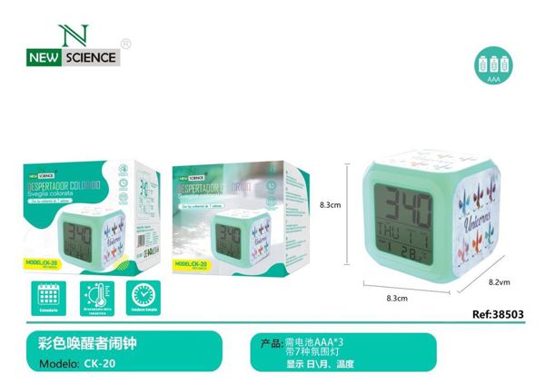 New Science Ck-20 Despertador Colorido