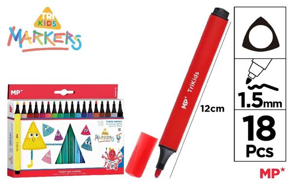 Mp Pp891-18 Rotuladores Trikids 18U