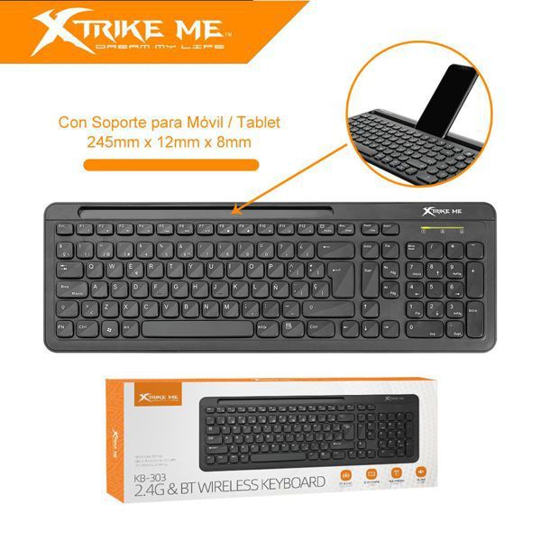 Xtrike Me Kb303Sp Teclado Inalambrico 2.4G