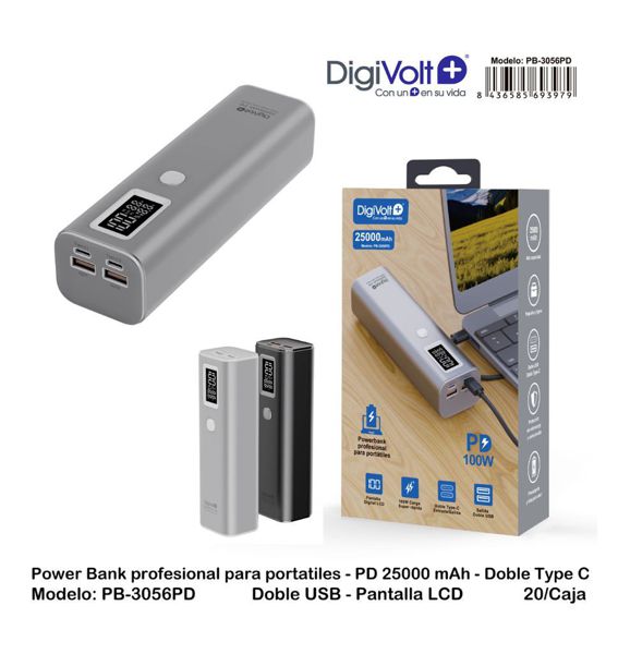 Digivolt Pb-3056Pd P.Bank 100W Portatil 2Usb