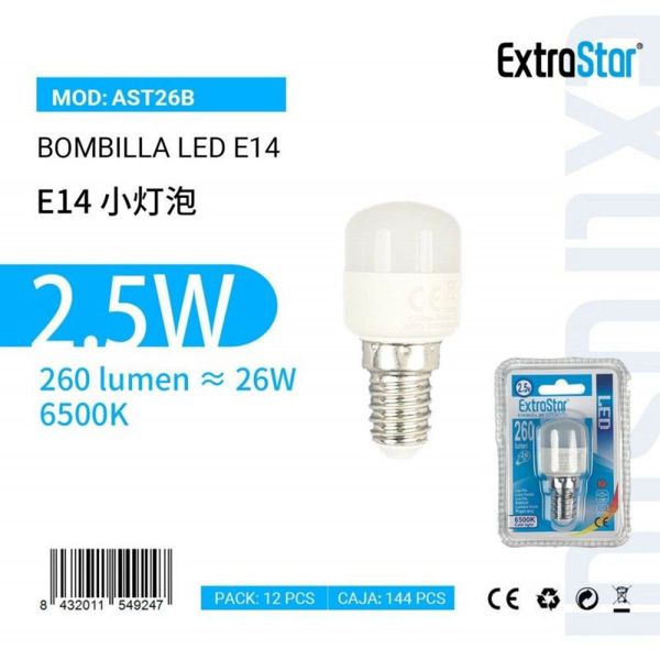 Extrastar Ast26B Bombilla LED E14 2.5W