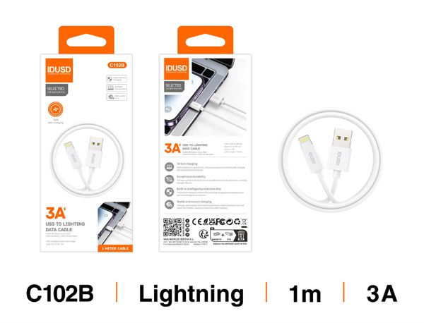 Idusd C102B Cable Lightning 1M 3A