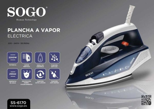Sogo Ss-6170 Plancha Vapor 250Ml