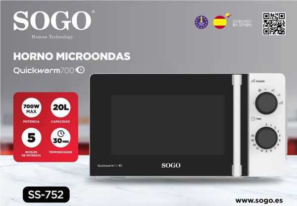 Sogo Ss-752 Microondas 20L