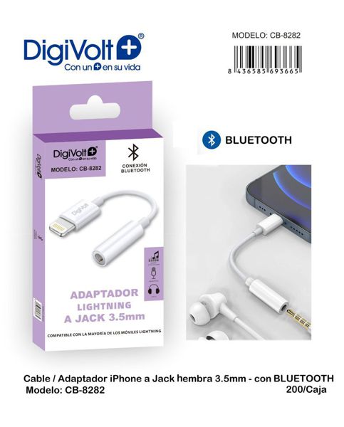 Digivolt Cb-8282 Cable Adaptador Iph A Jack 3.5Mm