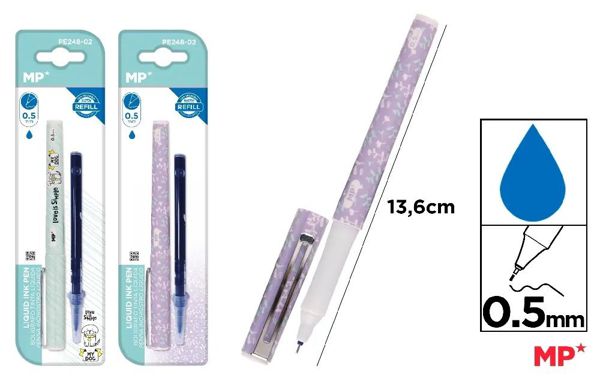 Mp Pe248-02 Boligrafo Tinta Liquida Punta Con Recambio 0.5Mm