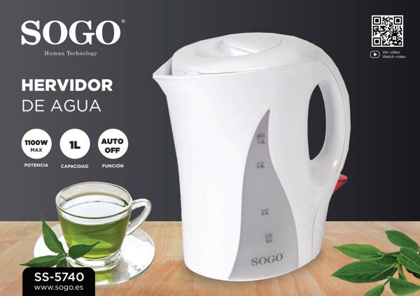 Sogo Ss-5740 Hervidor Agua 1L