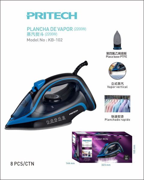 Pritech Kb-102 Plancha De Vapor