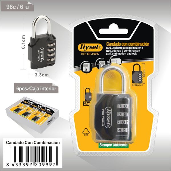 Liyset Candado Multicalave 8023B33M