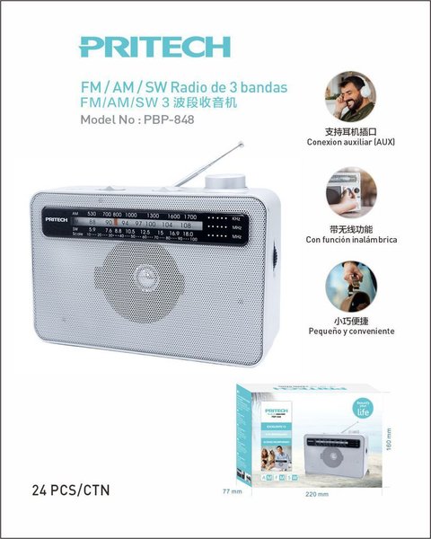 Pritech Pbp-848 Radio 3 Bandas