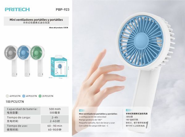 Pritech Pbp-923 Mini Ventilador