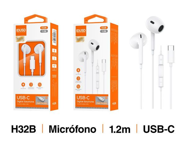 Idusd H32B Auriculares USB-C Digital