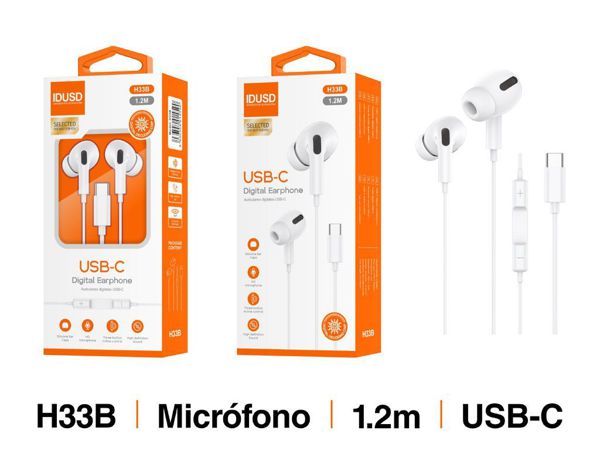 Idusd H33B Auriculares USB-C Digital