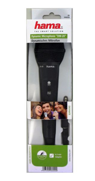 Hama 46020 Microfono Dinamico Con Cable