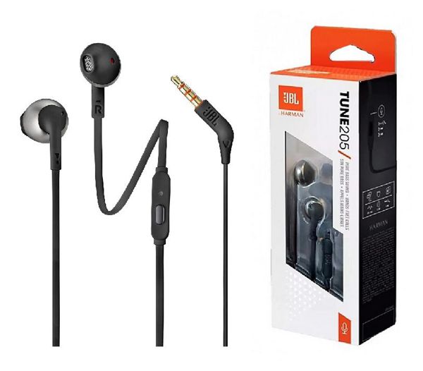 Jbl Tune205 T205/Bk Auriculares Negro