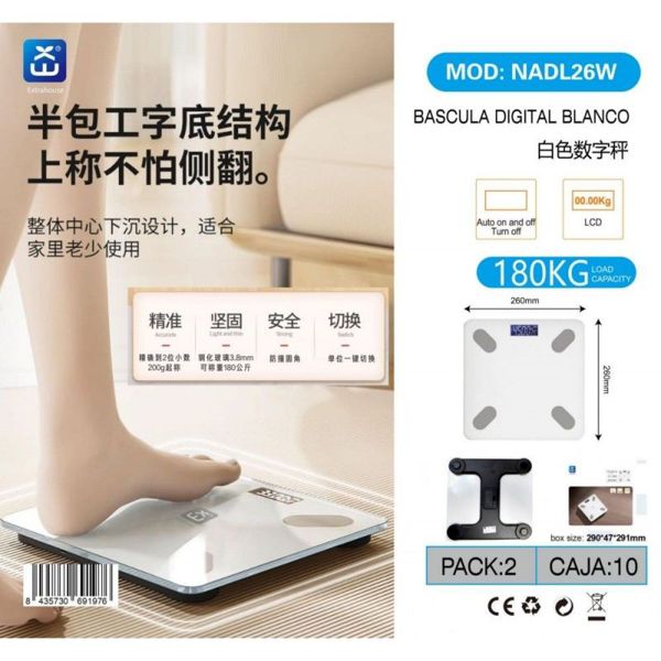 Extrastar Nadl26W Bascula Digital Blanco