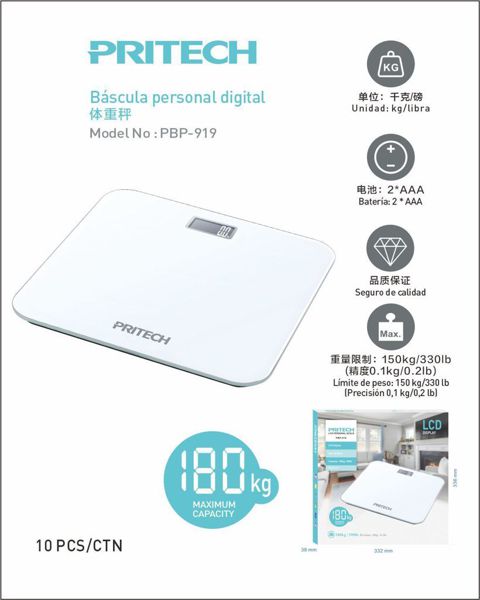 Pritech Pbp-919 Bascula Personal Lcd
