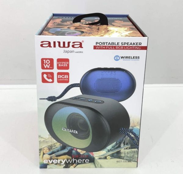 Aiwa Bst-330Rd Altavoz Pportatil Negro Y Rojo BT