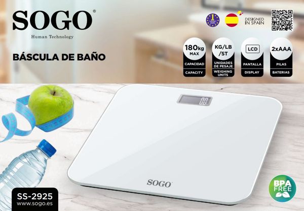 Sogo Ss-2925 Digital Scale With Backlit Lcd Display