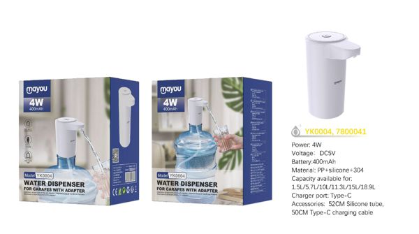 One Plus 7800041 Yk0004 Bl Dispensador De Agua Con Adaptador