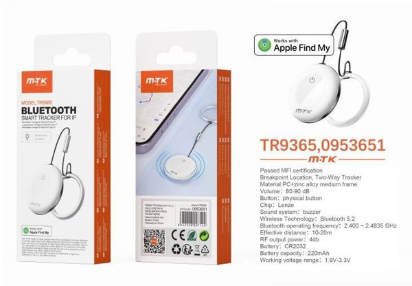 Mtk 0953651 Tr9365 Localizador BT 5.2 Apple Mfi