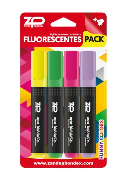 Zp 090354 B/4 Fluorescentes Pocket
