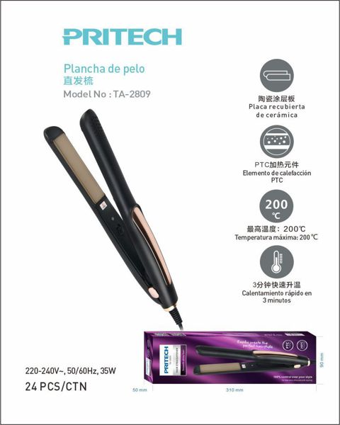 Pritech Ta-2809 Plancha De Pelo
