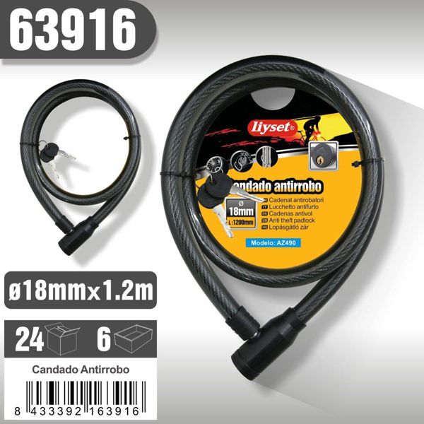 Liyset Az490 Candado Antirrobo 18*1200Mm