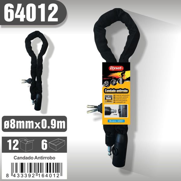 Liyset Az601 Candado Antirrobo 8*900Mm