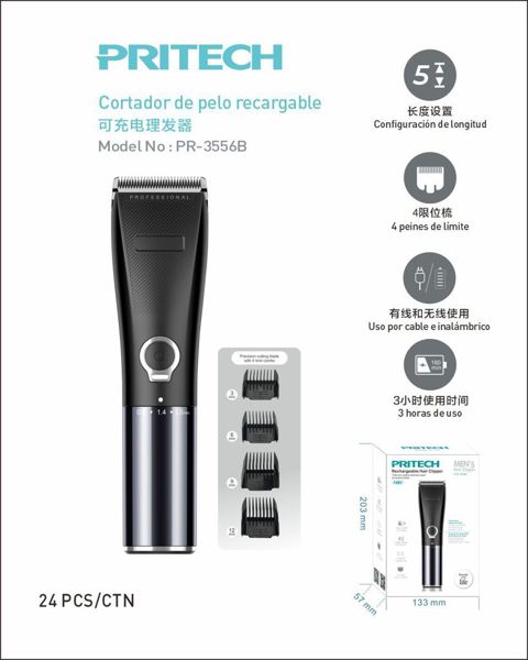 Pritech Pr-3556B Cortadora De Cabello