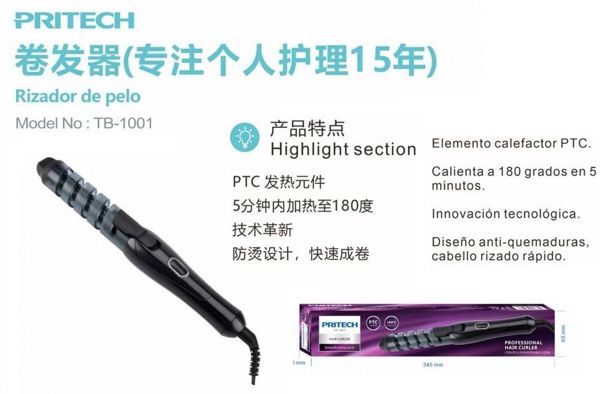 Pritech TB-1001 Rizador De Pelo